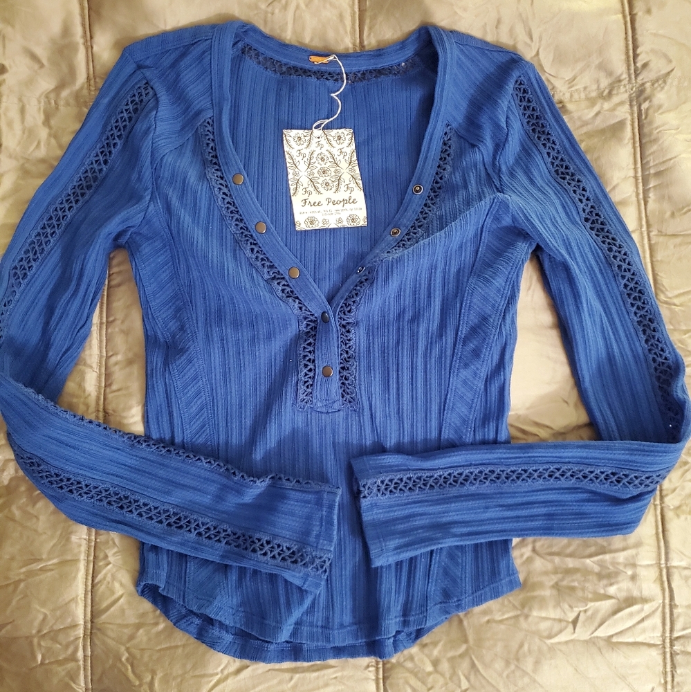 NWT Free People Mimi layering long sleeve top